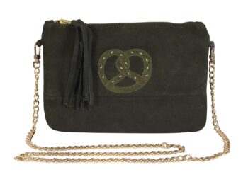 Stylische Wiesn-Clutch aus Wildleder – handgemacht von CARLITOS handmade